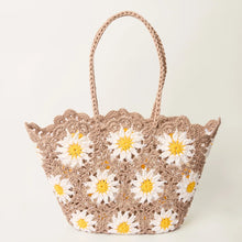 Load image into Gallery viewer, Crochet Daisy Bag