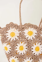 Load image into Gallery viewer, Crochet Daisy Bag