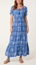Load image into Gallery viewer, Blue Starfish Maxi Dress