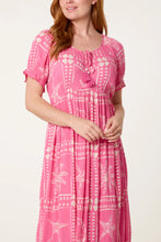Load image into Gallery viewer, Pink Starfish Maxi Dress