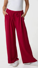 Load image into Gallery viewer, Wine Wide Leg Trouser