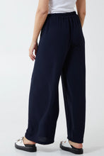Load image into Gallery viewer, Navy Wide Leg Trouser