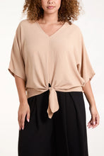 Load image into Gallery viewer, V-Neck Tie Hem Tops