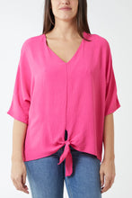 Load image into Gallery viewer, V-Neck Tie Hem Tops