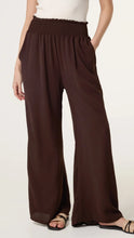 Load image into Gallery viewer, Chocolate Brown Wide Leg Elasticated Waist Trousers
