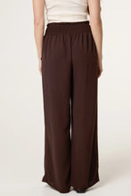 Load image into Gallery viewer, Chocolate Brown Wide Leg Elasticated Waist Trousers