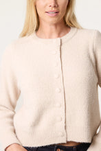 Load image into Gallery viewer, Beige Soft Fluffy Cardigan