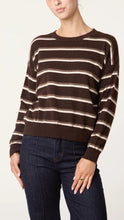 Load image into Gallery viewer, Brown Stripe Fine Knit Jumper