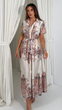 Load image into Gallery viewer, Aurora Paisly Print Midi Shirt Dress