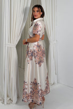 Load image into Gallery viewer, Aurora Paisly Print Midi Shirt Dress