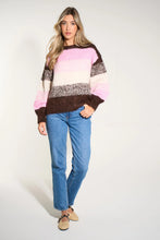 Load image into Gallery viewer, Striped Jumper in Brown/Pink