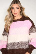 Load image into Gallery viewer, Striped Jumper in Brown/Pink
