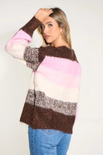 Load image into Gallery viewer, Striped Jumper in Brown/Pink
