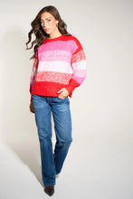 Load image into Gallery viewer, Striped Jumper in Red/Pink