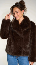 Load image into Gallery viewer, Monroe Faux Fur Jacket- Chocolate