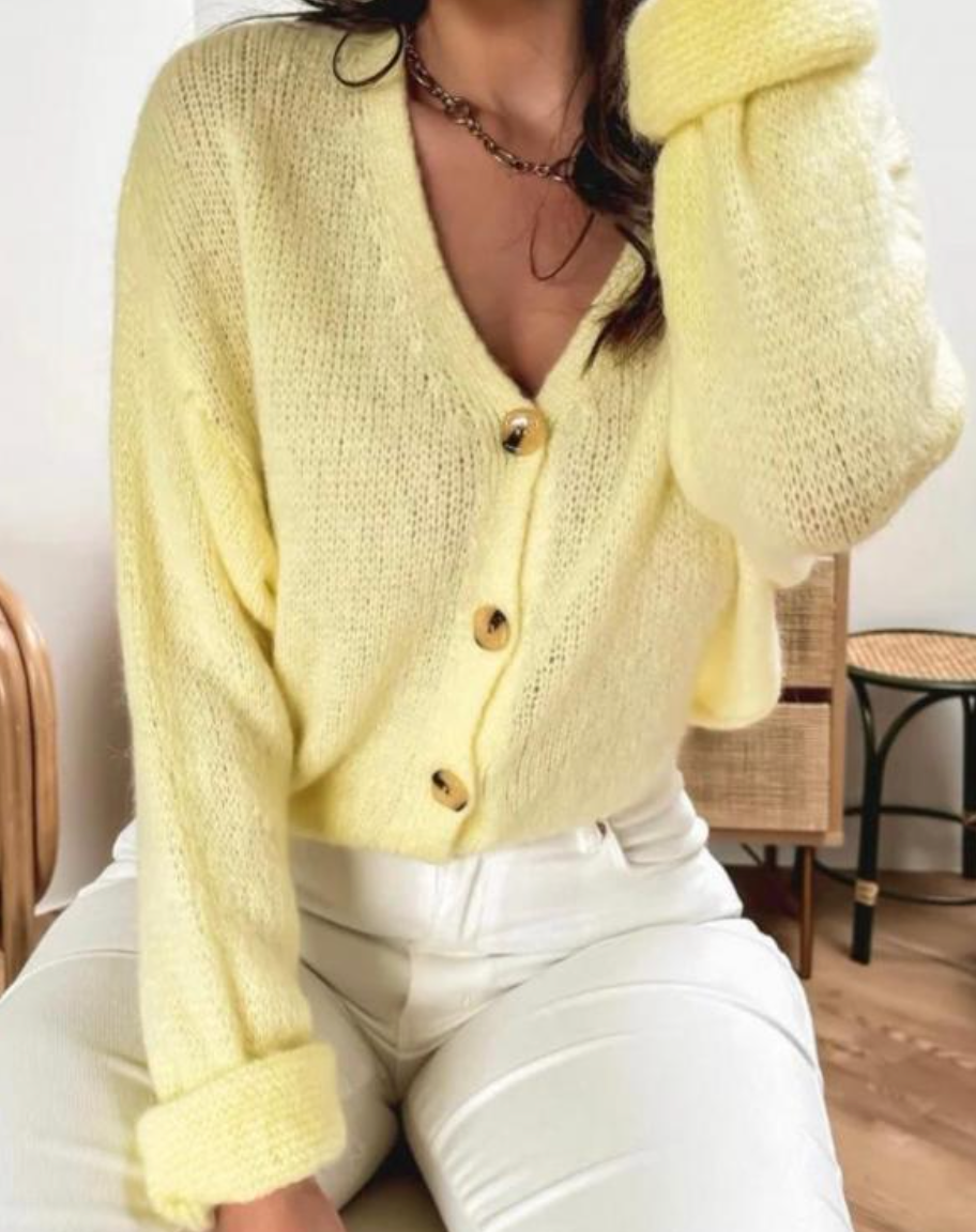 Cropped Mohair Cardigan – CHIC Cropped Mohair Cardigan – CHIC