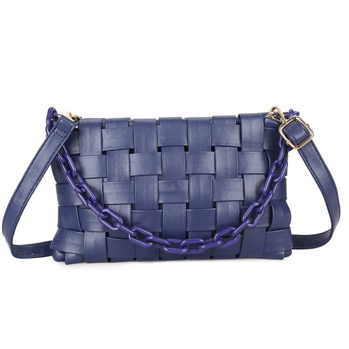 Navy Woven Bag