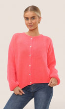 Load image into Gallery viewer, Round Neck Long Sleeve Mohair Cardigan