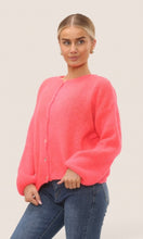 Load image into Gallery viewer, Round Neck Long Sleeve Mohair Cardigan