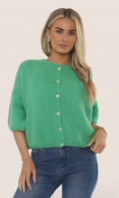 Load image into Gallery viewer, Short Sleeve Mohair Cardigan