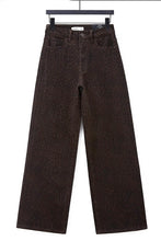 Load image into Gallery viewer, Brown Cheetah Leopard Print Dad Fit Denim Jeans