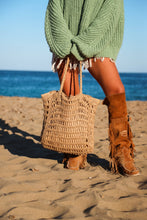Load image into Gallery viewer, Woven Tote Bag in Natural: Natural
