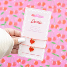 Load image into Gallery viewer, Besties Heart Charm Valentine&#39;s Day Friendship Bracelets