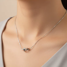 Load image into Gallery viewer, Tarnish Resistant Knot Necklace: Silver