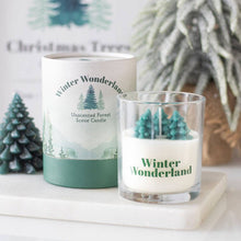 Load image into Gallery viewer, Winter Wonderland Candle with Tree Scene