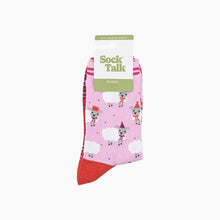 Load image into Gallery viewer, Party Sheep Women's Bamboo Socks in Pink: UK 3-7 | EU 36-40 | US 5-9