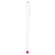 Load image into Gallery viewer, Bestie Enamel Heart Necklace Valentine&#39;s Day Greeting Card