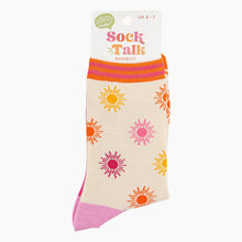 Load image into Gallery viewer, Women's Bamboo Socks - Cream/Multi, Sunshine: UK 3-7 | EU 36-40 | US 5-9