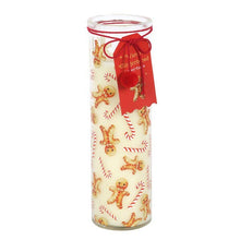 Load image into Gallery viewer, Candy Cane Warm Gingerbread Christmas Tube Candle