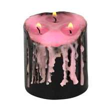 Load image into Gallery viewer, Small Pink Vampire Tears Gothic Bleeding Pillar Candle