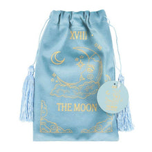 Load image into Gallery viewer, The Moon Vintage Tarot Card Velvet Drawstring Bag