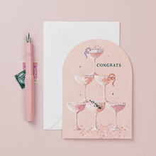 Load image into Gallery viewer, Champagne Congratulations Card | Engagement | Wedding Cards