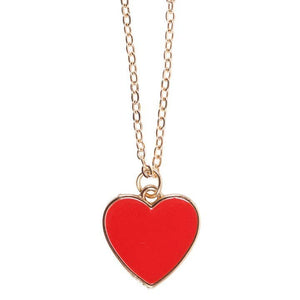 Bestie Enamel Heart Necklace Valentine's Day Greeting Card