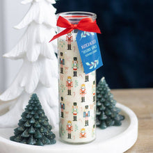 Load image into Gallery viewer, Nutcracker Print Festive Spice Christmas Tube Candle