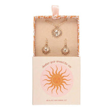 Load image into Gallery viewer, Sun Earring and Necklace Set