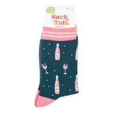 Load image into Gallery viewer, Women&#39;s Bamboo Socks - Forest Green/Light pink, Rose Wine: UK 3-7 | EU 36-40 | US 5-9