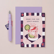 Load image into Gallery viewer, Spicy Margarita Birthday Card | Cocktails Birthday Cards