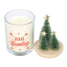 Load image into Gallery viewer, Bah Humbug Orange &amp; Clove Christmas Candle with Tree