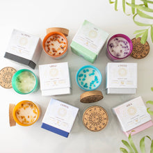 Load image into Gallery viewer, Capricorn Sandalwood &amp; Jasmine Zodiac Crystal Candle