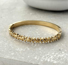 Load image into Gallery viewer, Tarnish Resistant Hinged Star With Zirconia Bangle