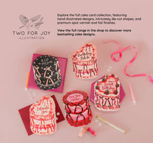 Load image into Gallery viewer, One Year Hotter - Birthday Cake Shaped Greeting Card