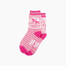 Load image into Gallery viewer, Saddle Up Horse Combed Cotton Odd Socks in Pink: UK 3-7 | EU 36-40 | US 5-9