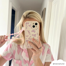 Load image into Gallery viewer, Beaded Phone Strap - Hearts &amp; Bows