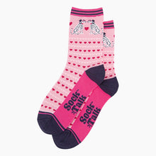 Load image into Gallery viewer, Women's Bamboo Socks - Pink, Dalmatians and Hearts: UK 3-7 | EU 36-40 | US 5-9
