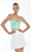 Load image into Gallery viewer, Glamorous Green Corset Crop Top