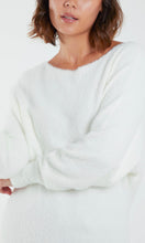 Load image into Gallery viewer, Ivory Fluffy Knit Batwing Jumper